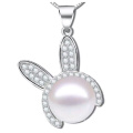 Fashion Jewelry Fresh Water Pearl 925 Silver Pendants Necklace Wholesales